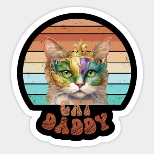 Cat Daddy Black Cat Vintage Eighties Style Cat Retro Sticker